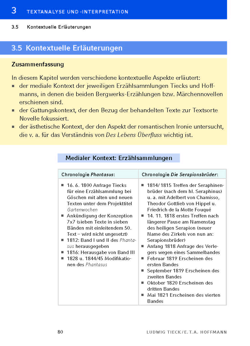 Die Bergwerke zu Falun von E.T.A. Hoffmann, Der Runenberg, Des Lebens Überfluss von Ludwig Tieck