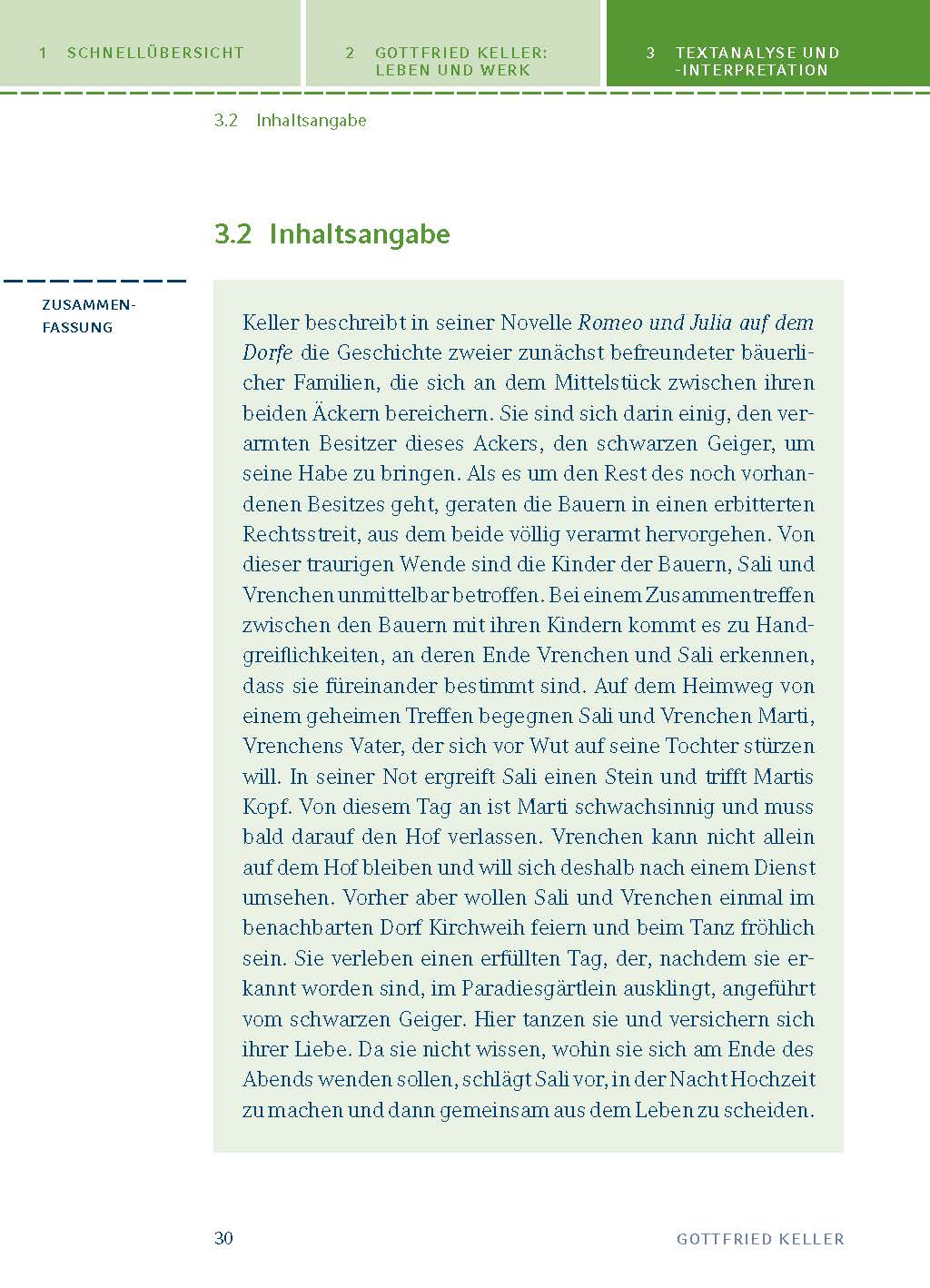 Romeo und Julia auf dem Dorfe von Gottfried Keller