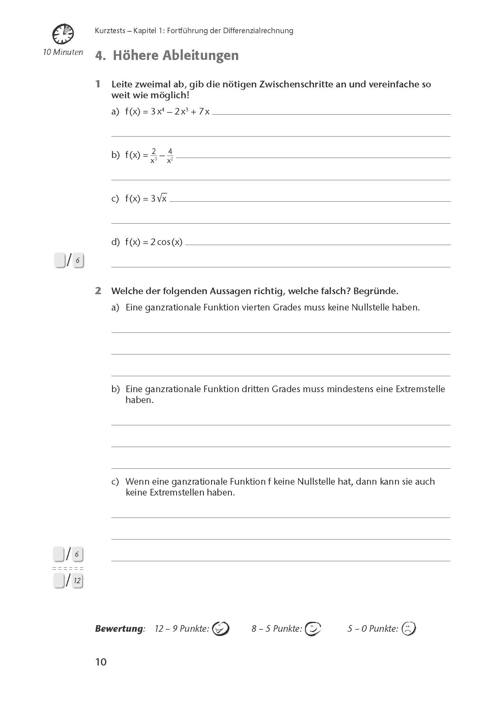 Fit in Klausur und Abitur – Mathematik 11.-12./13. Klasse