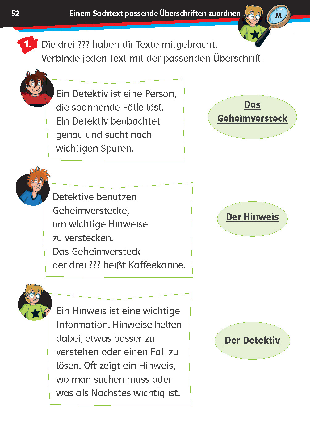 Die drei ??? Kids: Mein Übungsheft Deutsch 1. Klasse - Lesen lernen