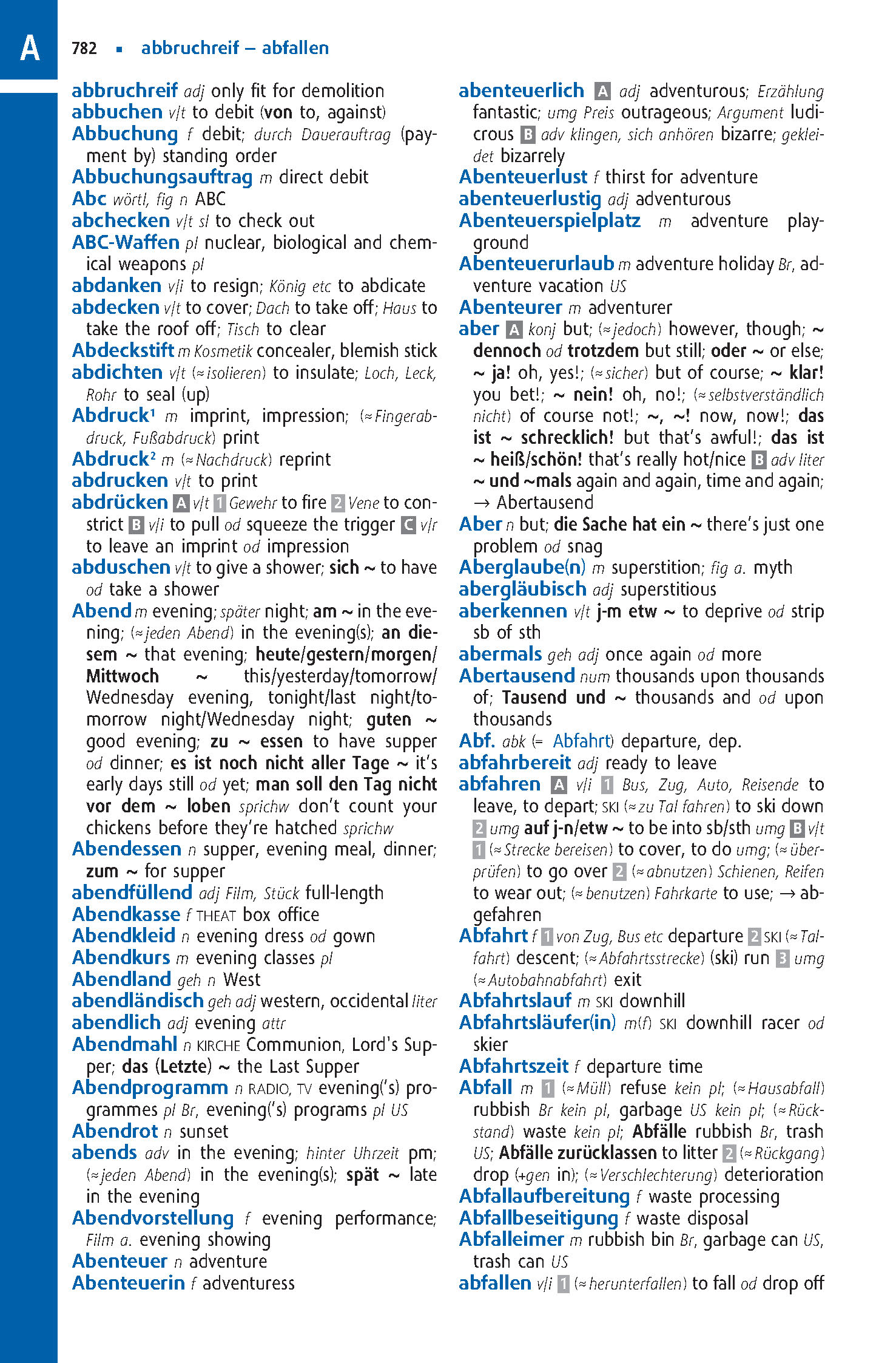 Langenscheidt Abitur-Wörterbuch Englisch Klausurausgabe