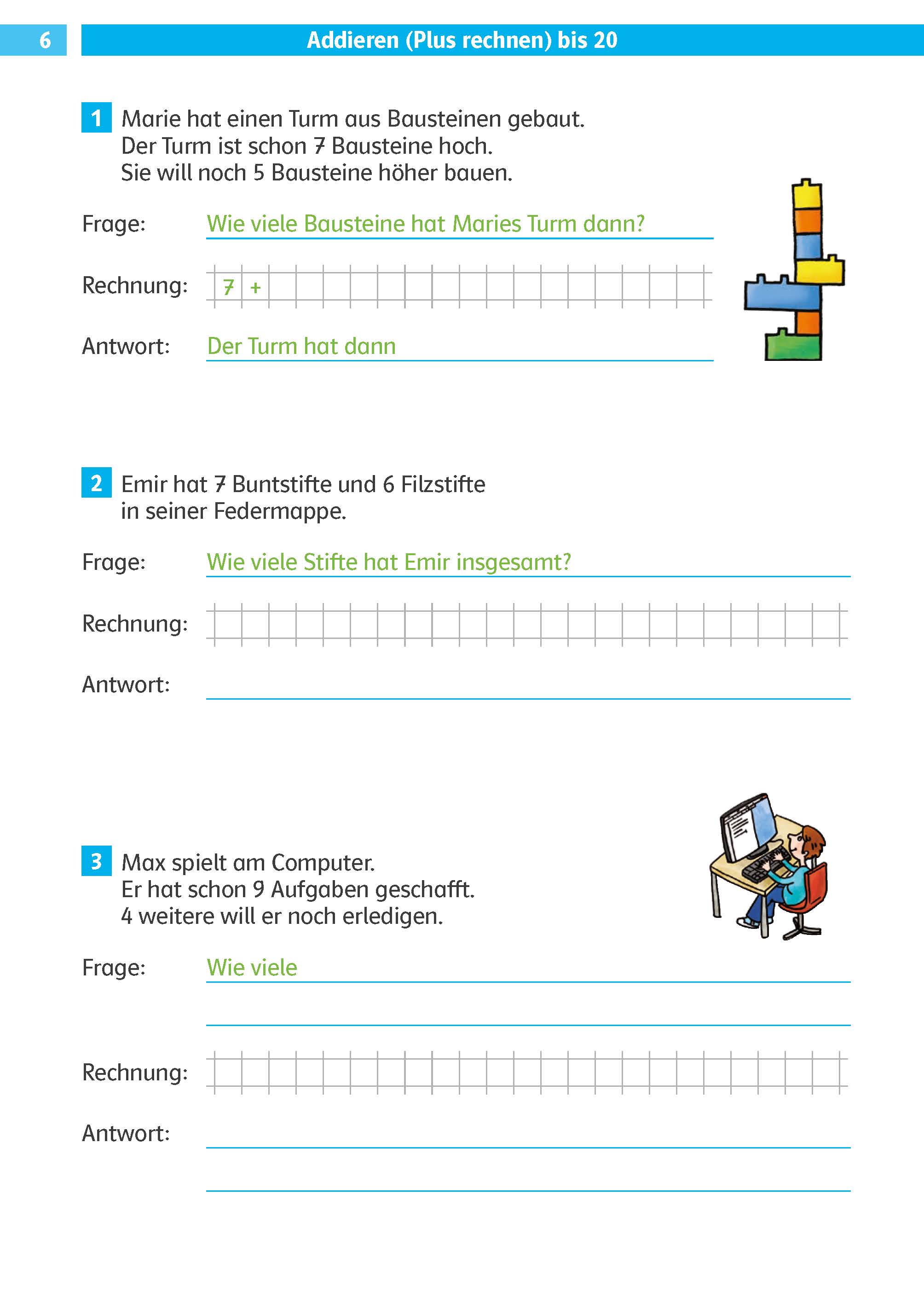 Klett Die Mathe-Helden: Rechengeschichten und Textaufgaben 2. Klasse