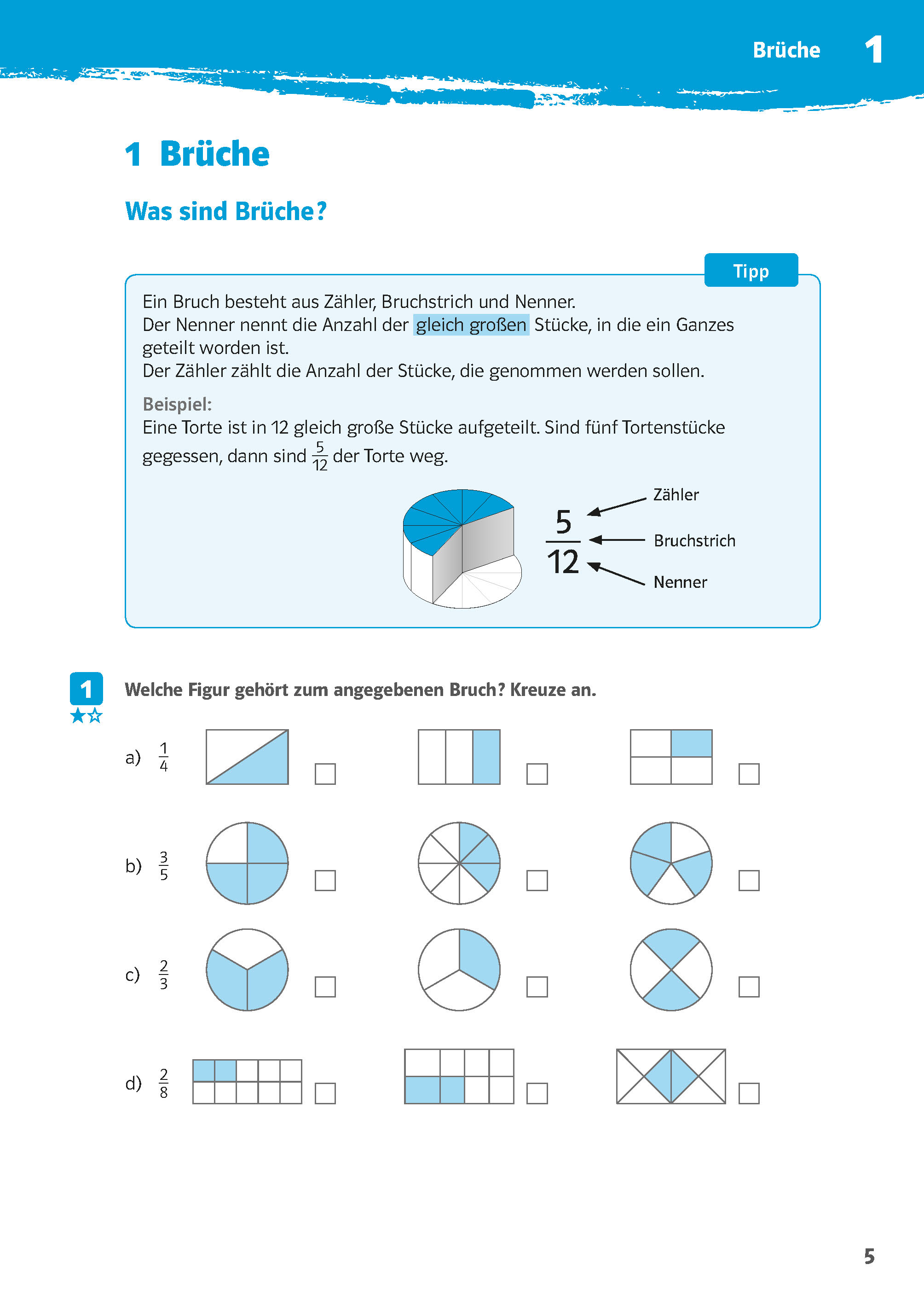 Klett 10-Minuten-Training Mathematik Rechnen mit Brüchen 5./6. Klasse Klett 10-Minuten-Training Mathematik Rechnen mit Brüchen 5./6. Klasse