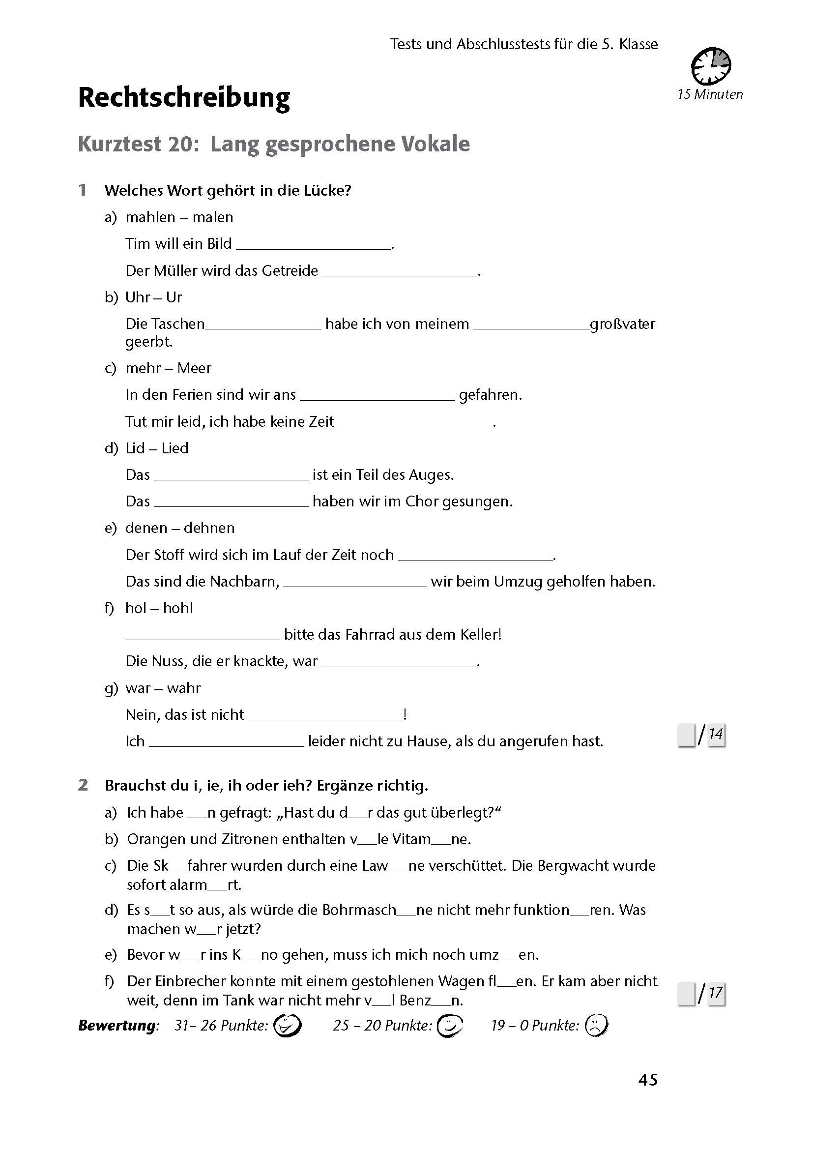 Fit in Test und Klassenarbeit – Deutsch 5./6. Klasse Gymnasium