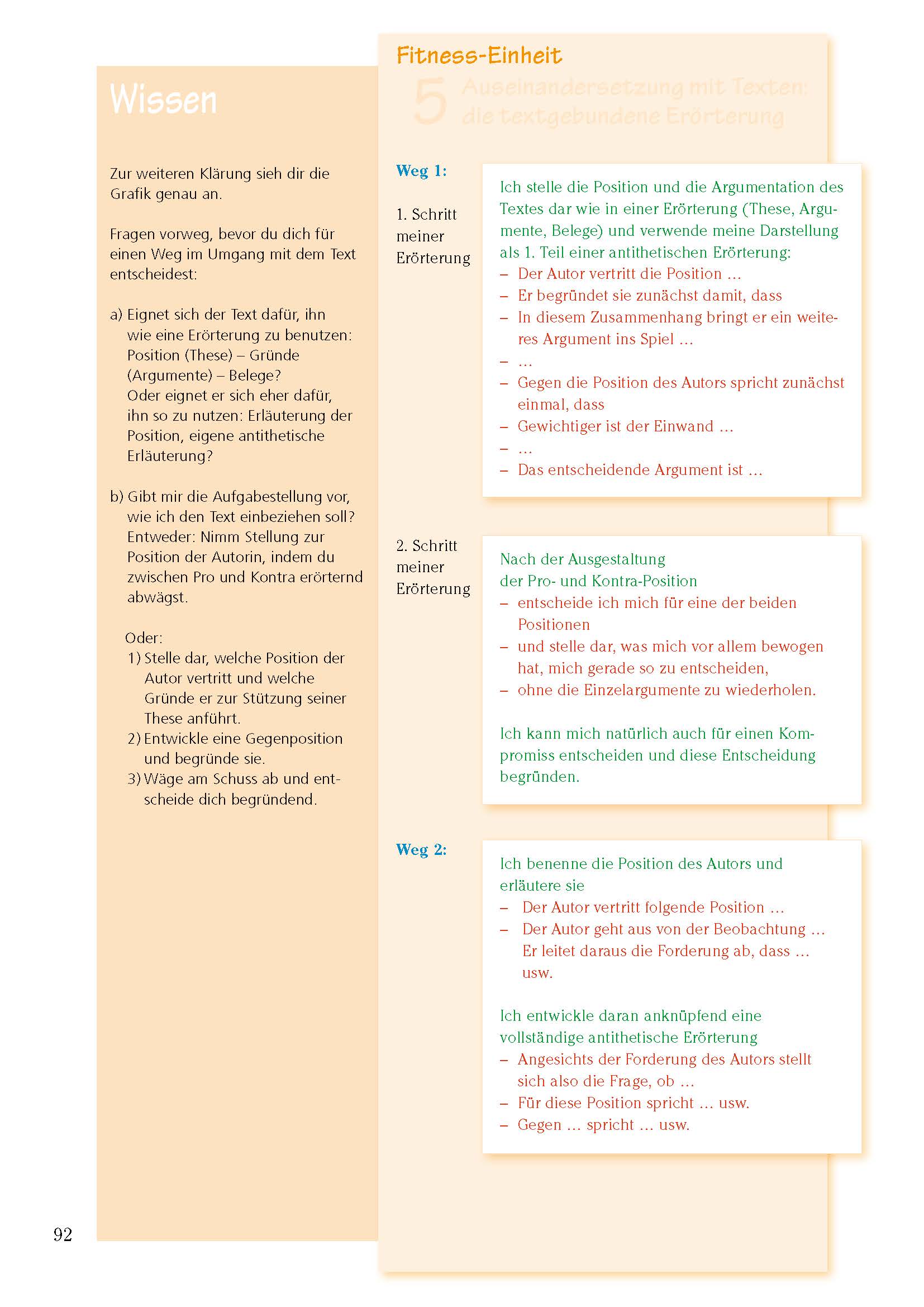 Aufsatz - Argumentieren und Erörtern. Deutsch Klasse 9/10.