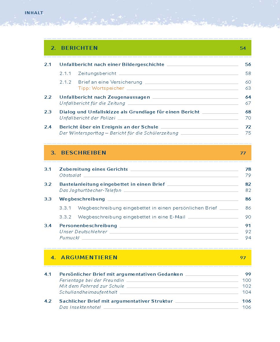 Musteraufsätze - Deutsch 5./6. Klasse