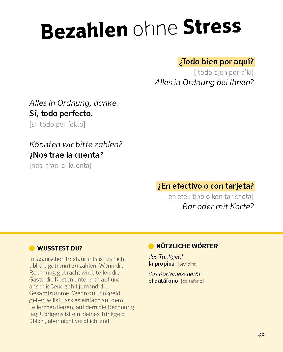 PONS Spanisch ohne ähm