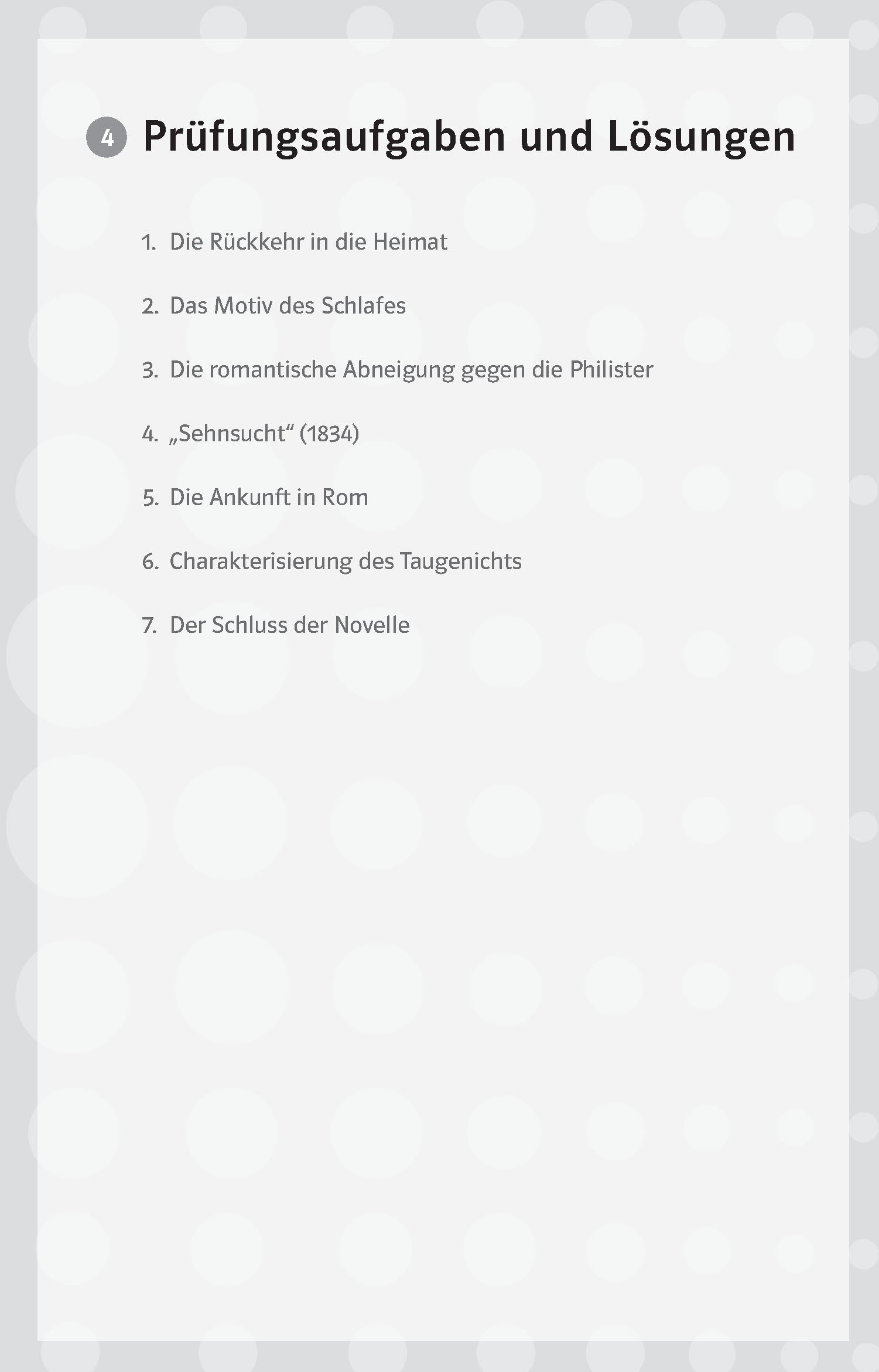 Klett Lektürehilfen Joseph von Eichendorff, Aus dem Leben eines Taugenichts