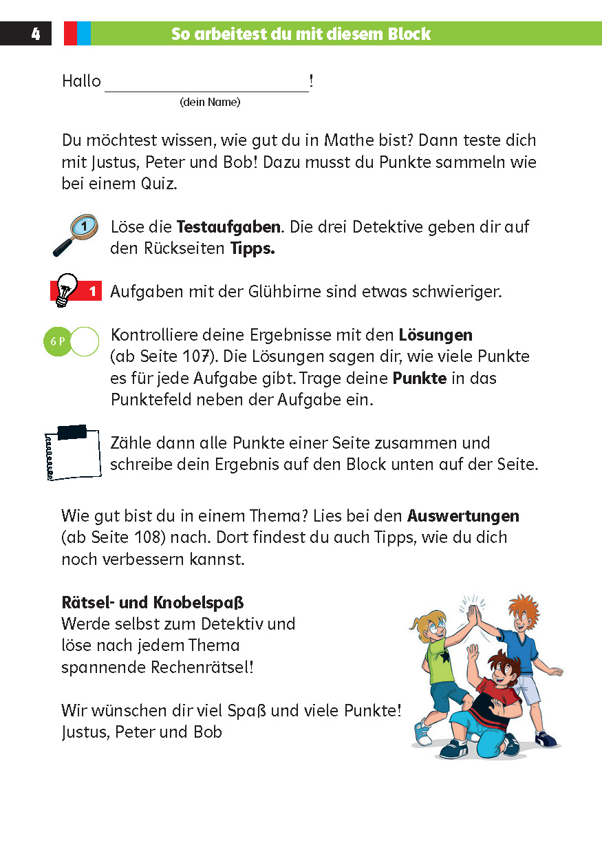 Die drei ??? Kids: Mein Matheblock 2. Klasse