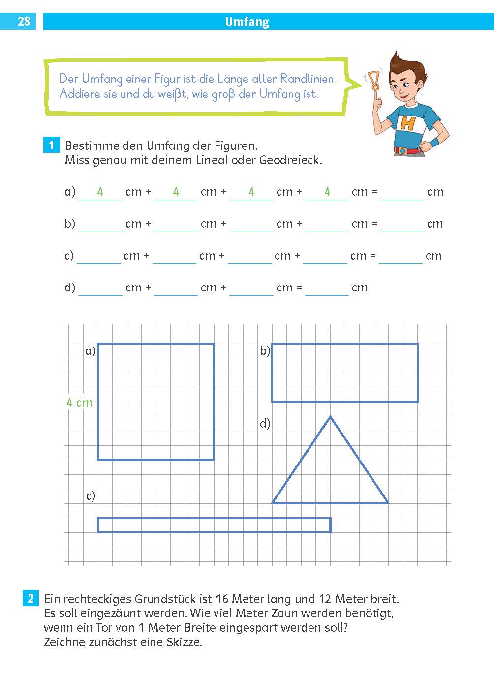 Klett Die Mathe-Helden: Geometrie 3./4. Klasse