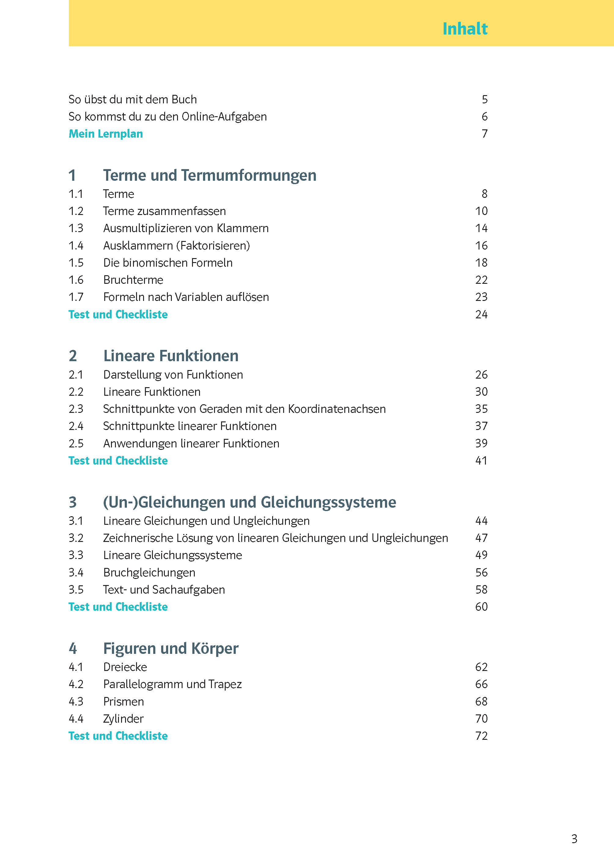 Klett KomplettTrainer Gymnasium Mathematik 8. Klasse