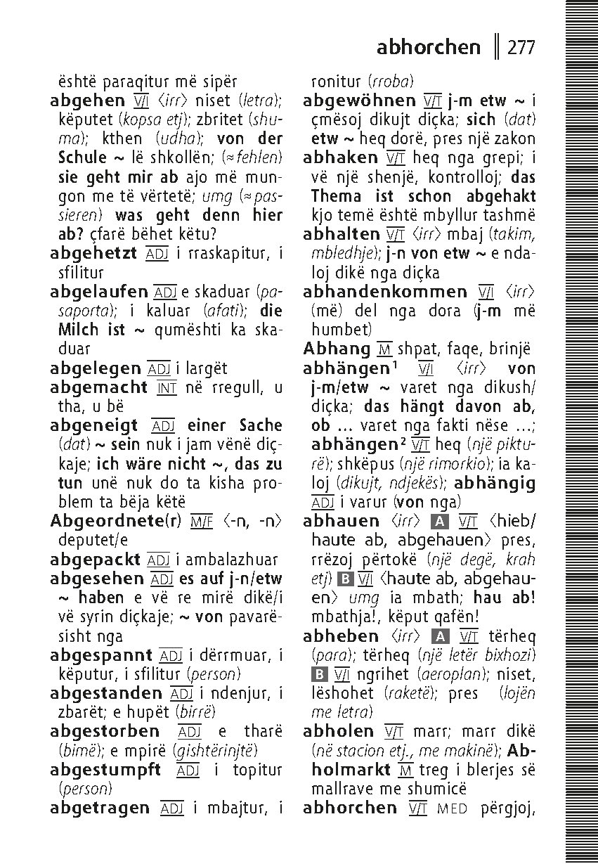 Langenscheidt Universal-Wörterbuch Albanisch