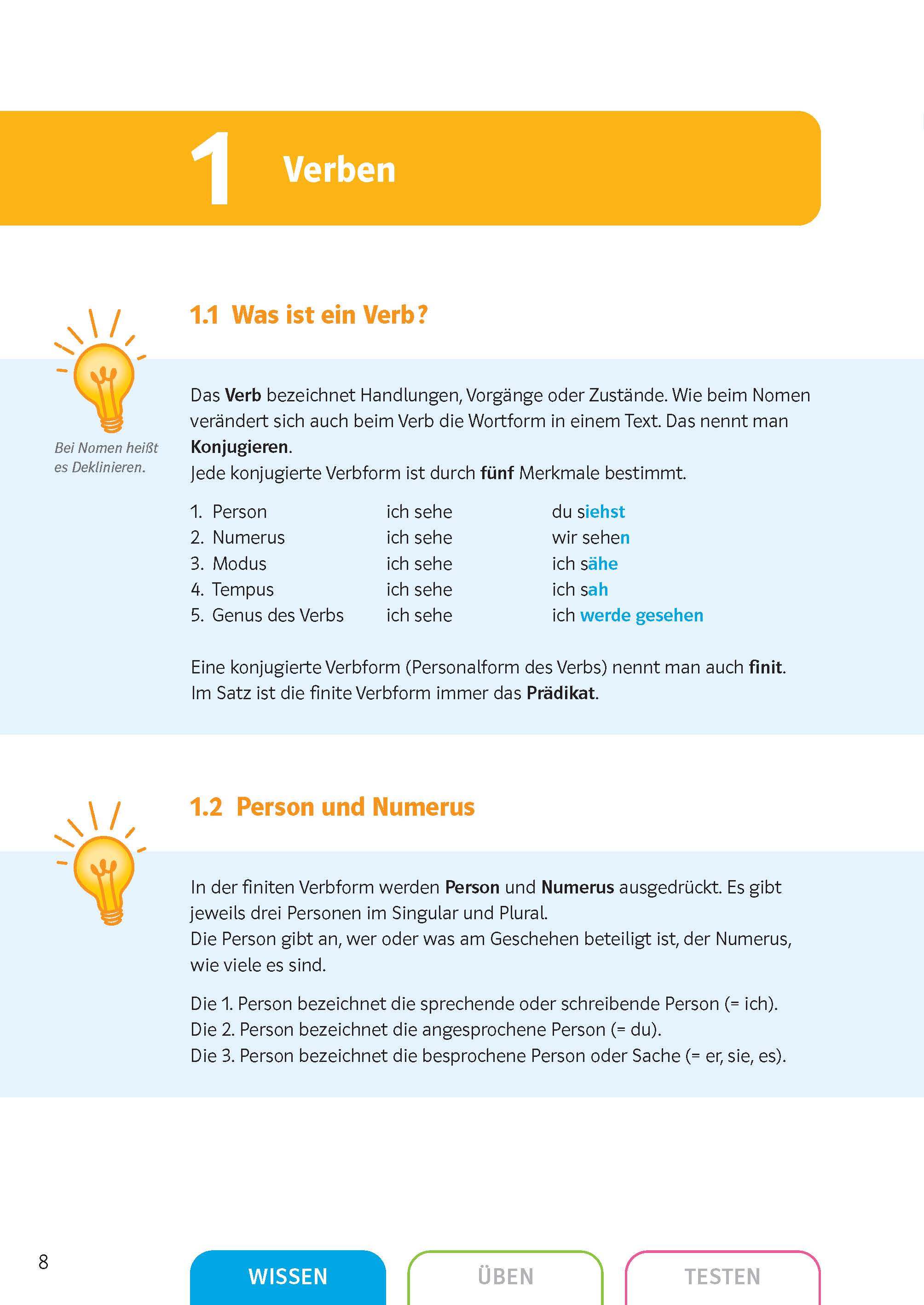 Klett Sicher in Deutsch Grammatik 7./8. Klasse