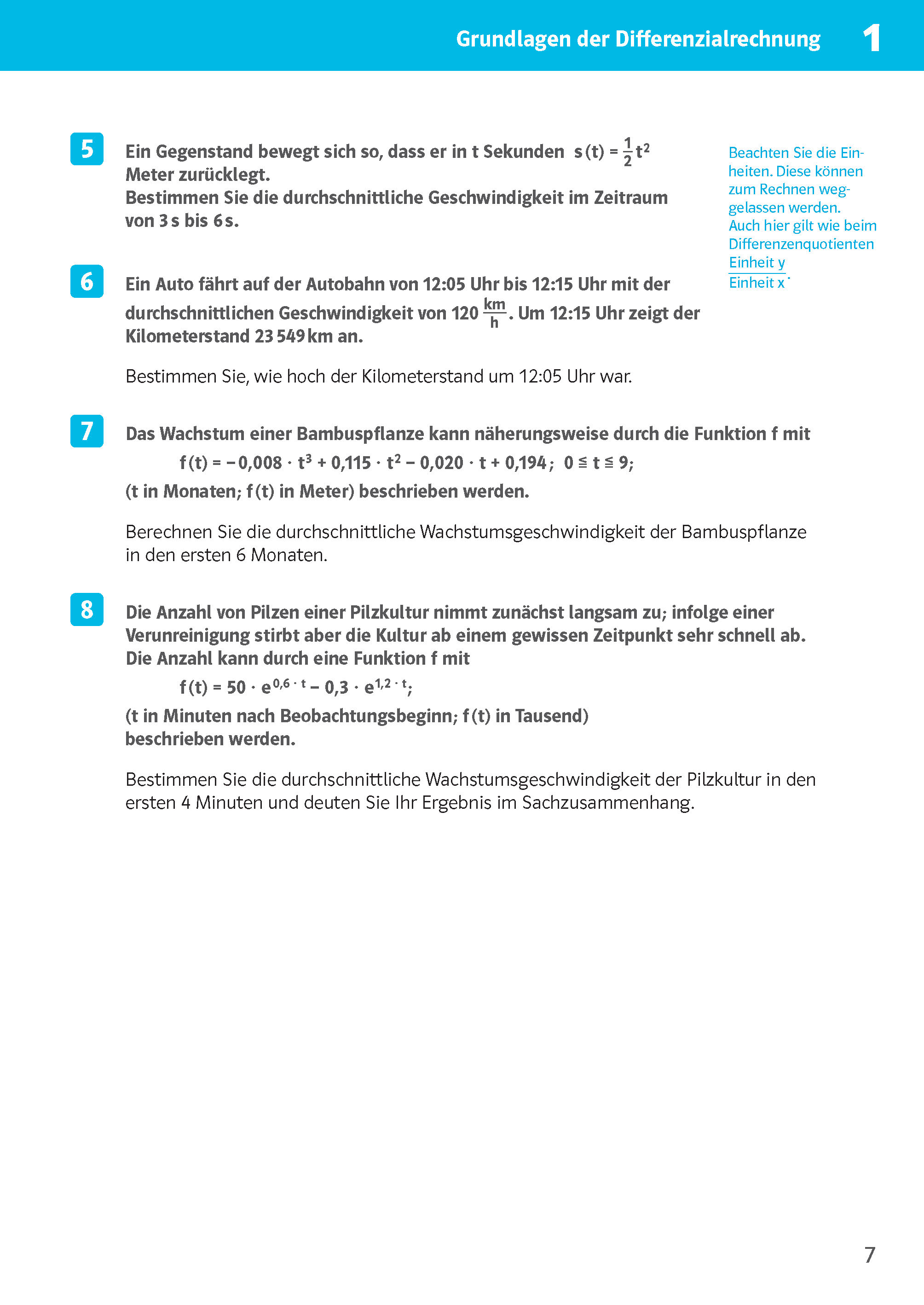 Klett Sicher im Abi 10-Minuten-Training Oberstufe Mathematik Differenzialrechnung