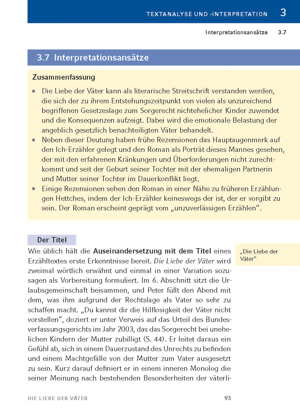 Die Liebe der Väter von Thomas Hettche