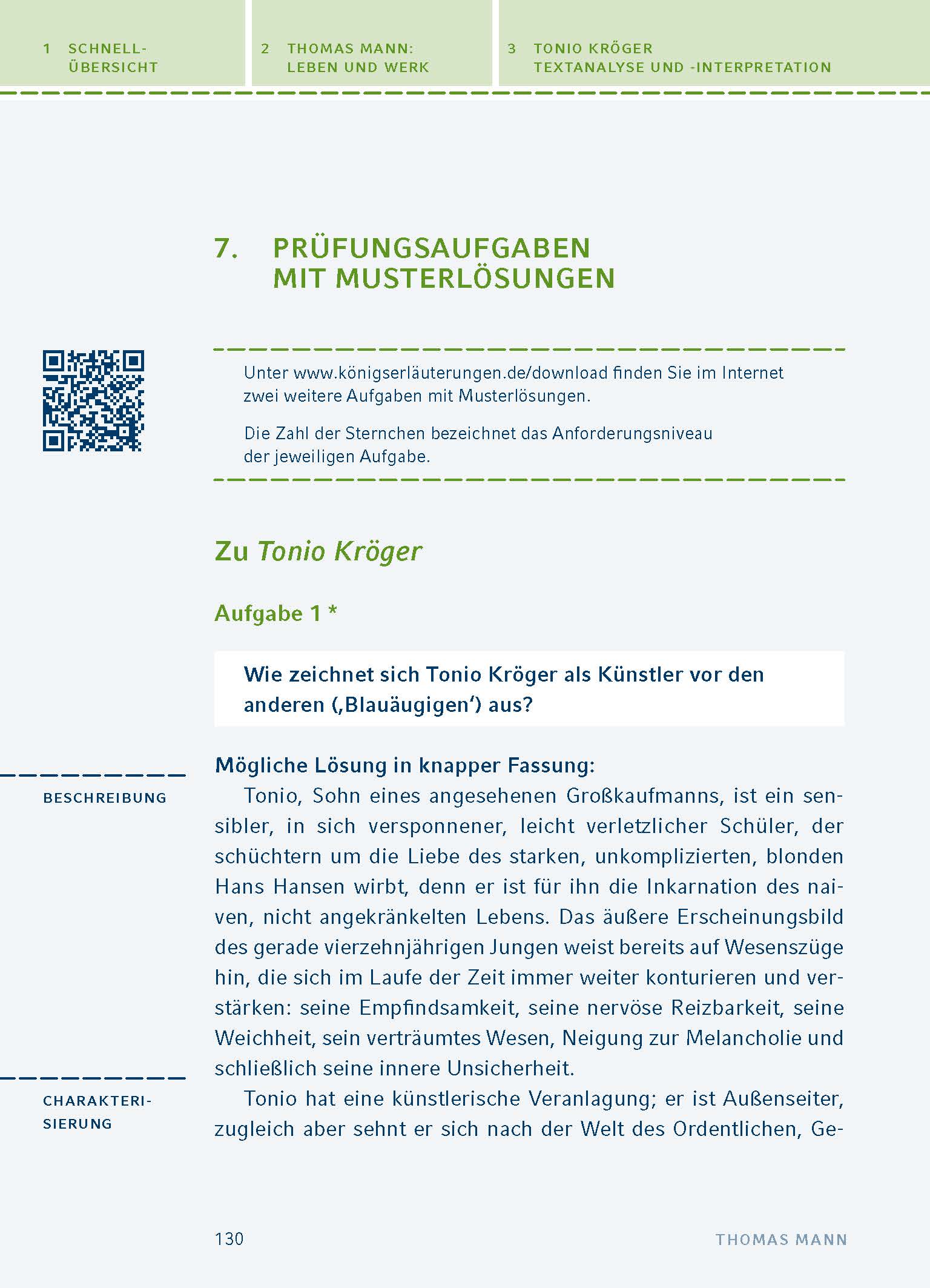 Tonio Kröger / Mario und der Zauberer von Thomas Mann