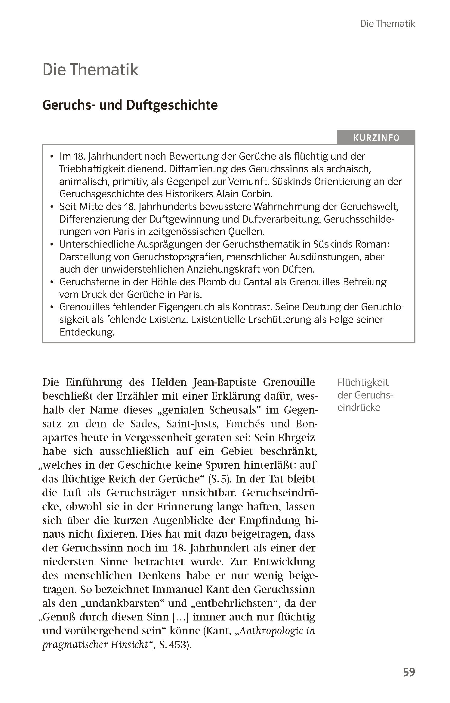 Klett Lektürehilfen Patrick Süskind, Das Parfum