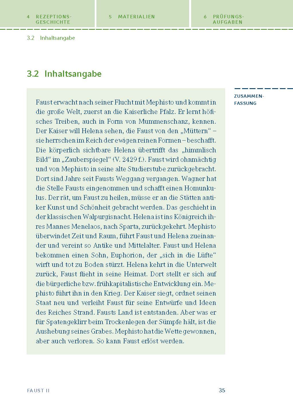 Faust II von Johann Wolfgang von Goethe