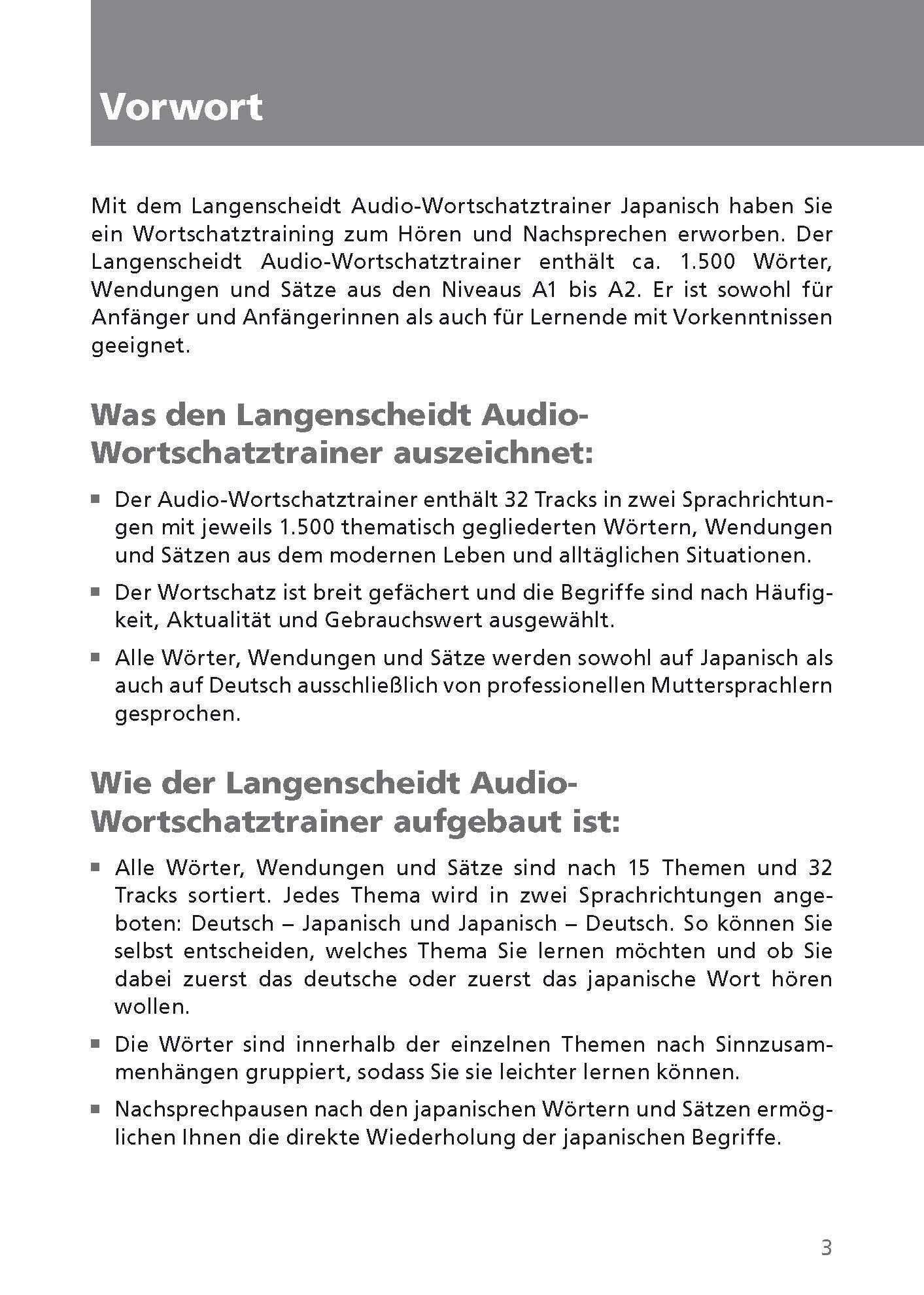 Langenscheidt Audio-Wortschatztrainer Japanisch