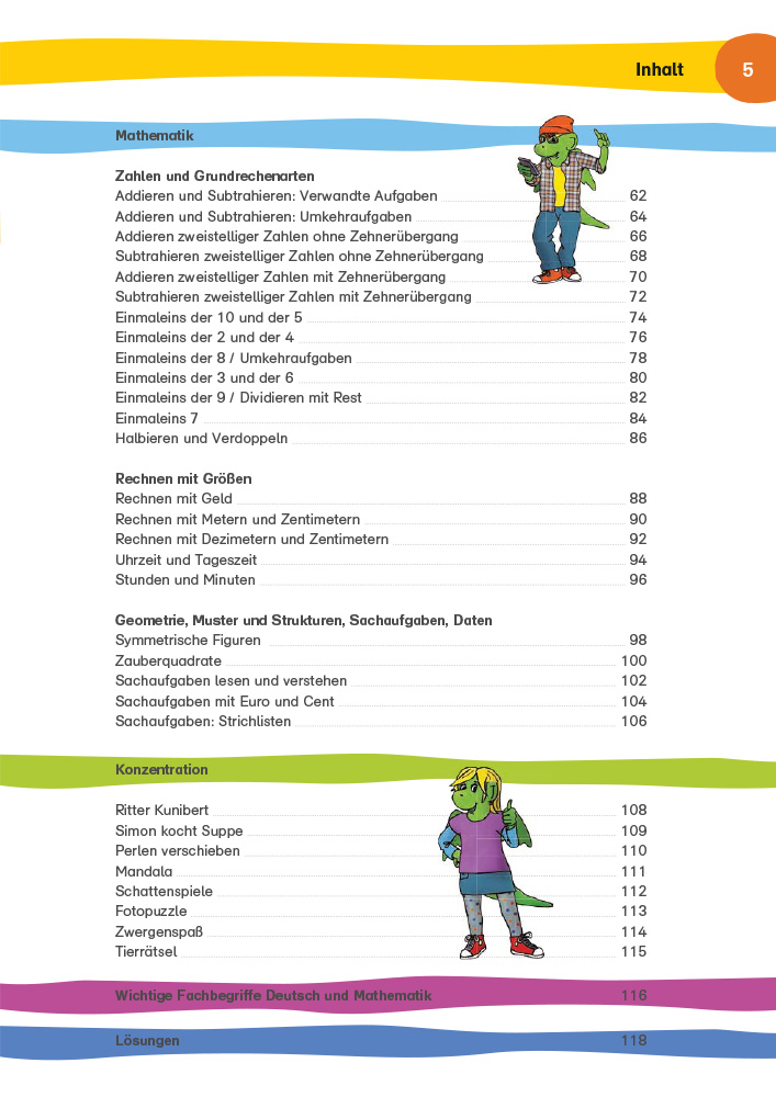 Klett Topfit in Klasse 2 - Deutsch, Mathematik und Konzentration