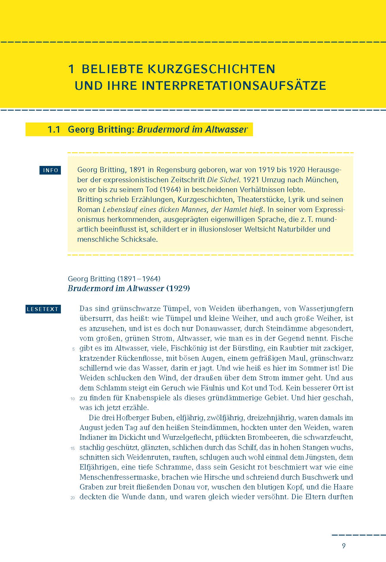 Beliebte Kurzgeschichten interpretiert