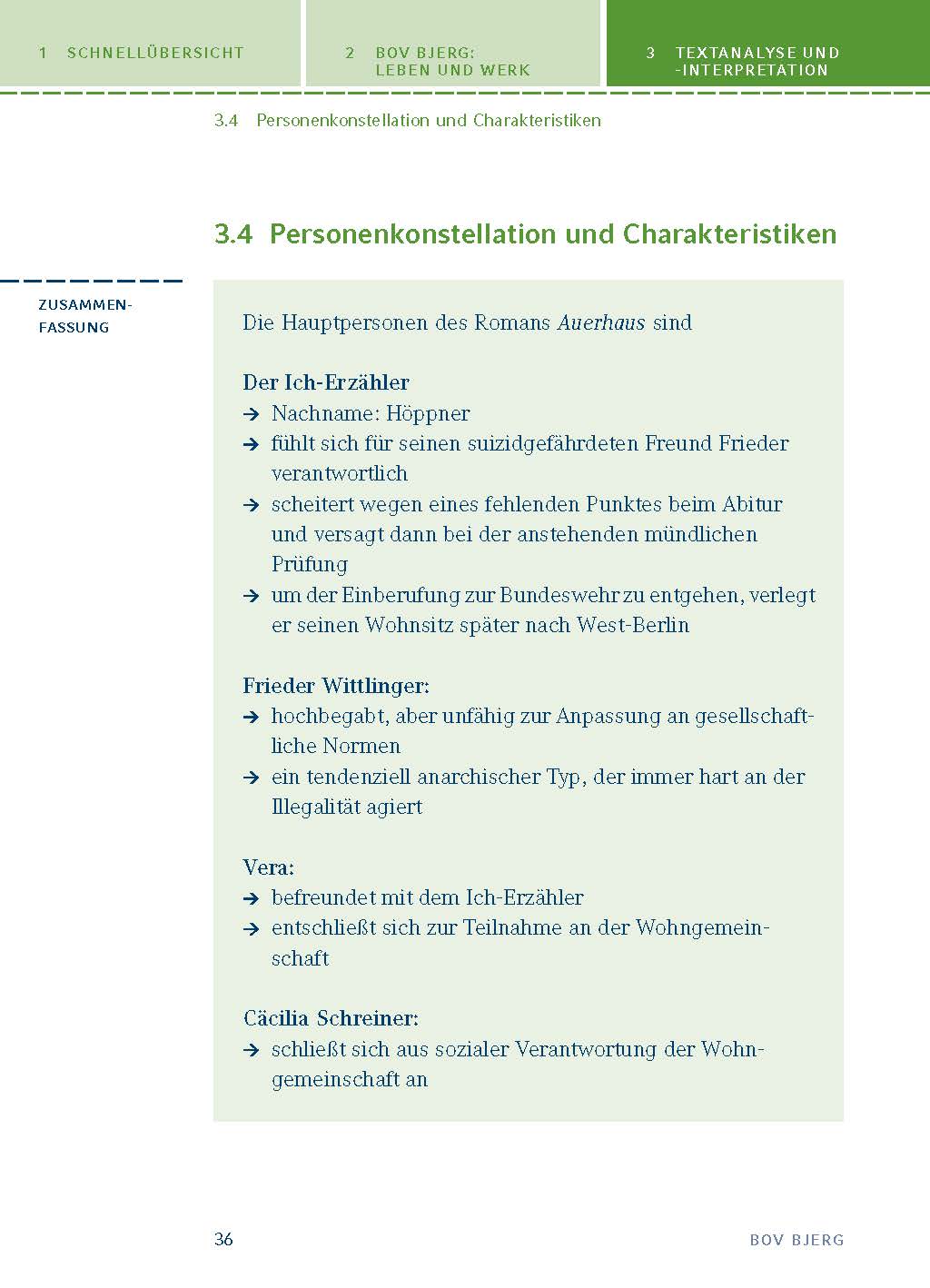 Königs Erläuterungen: Auerhaus von Bov Bjerg.