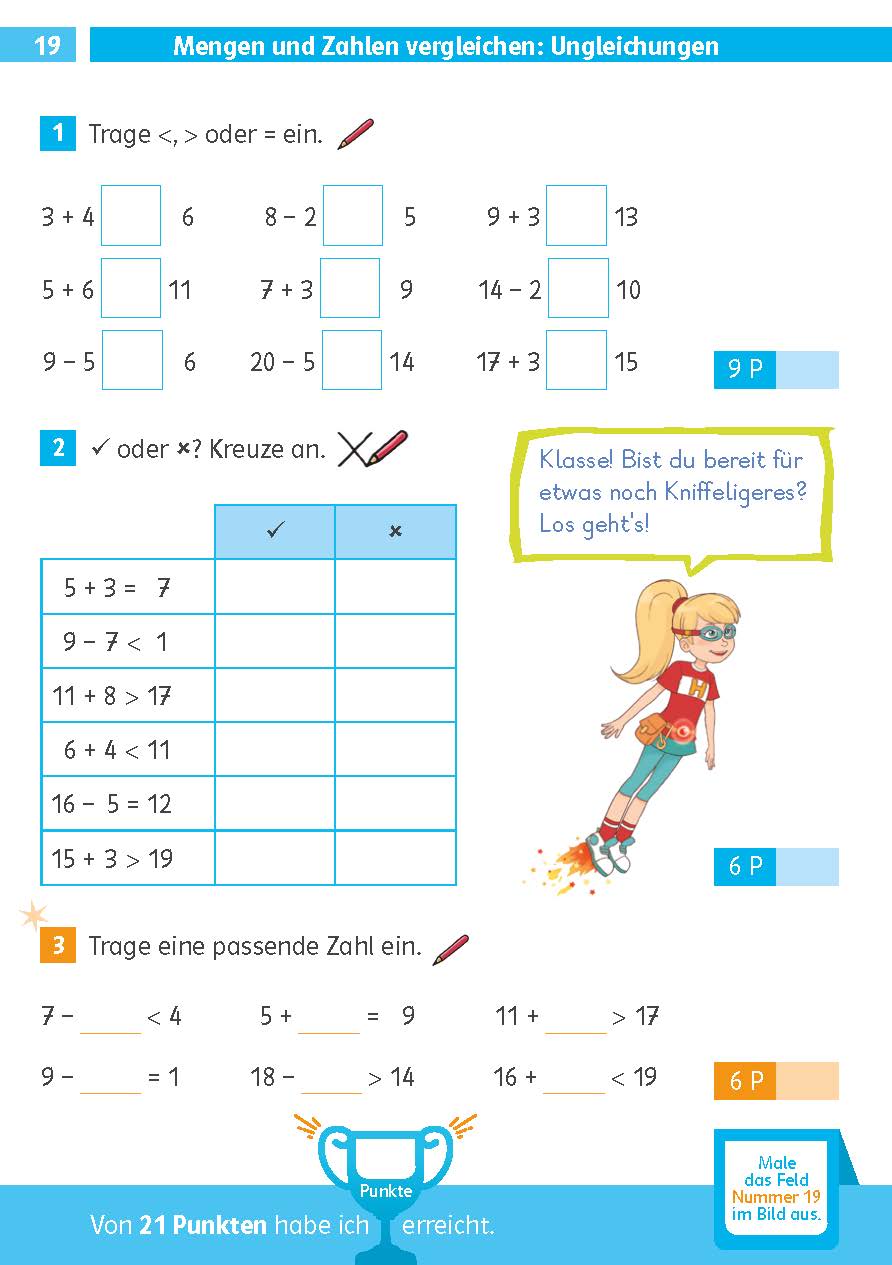Klett Die Mathe-Helden: Mathe-Testblock So gut bin ich! 1. Klasse