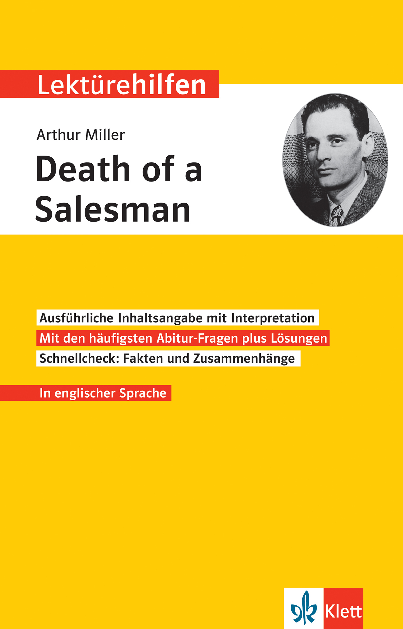 Klett Lektürehilfen Arthur Miller, Death of a Salesman