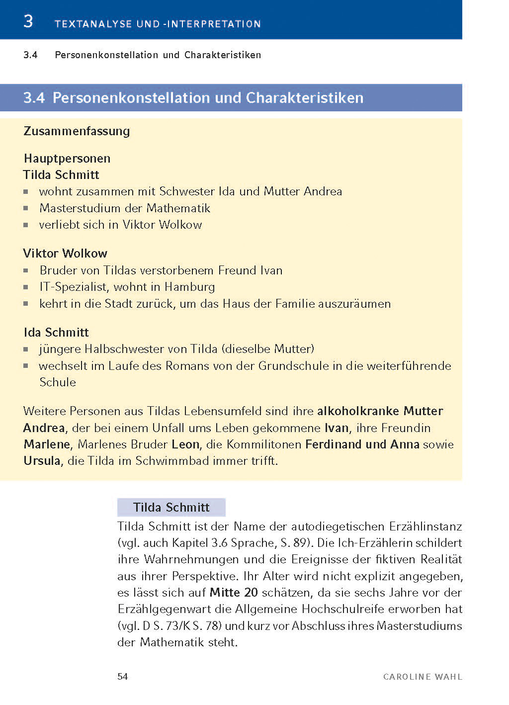 22 Bahnen von Caroline Wahl