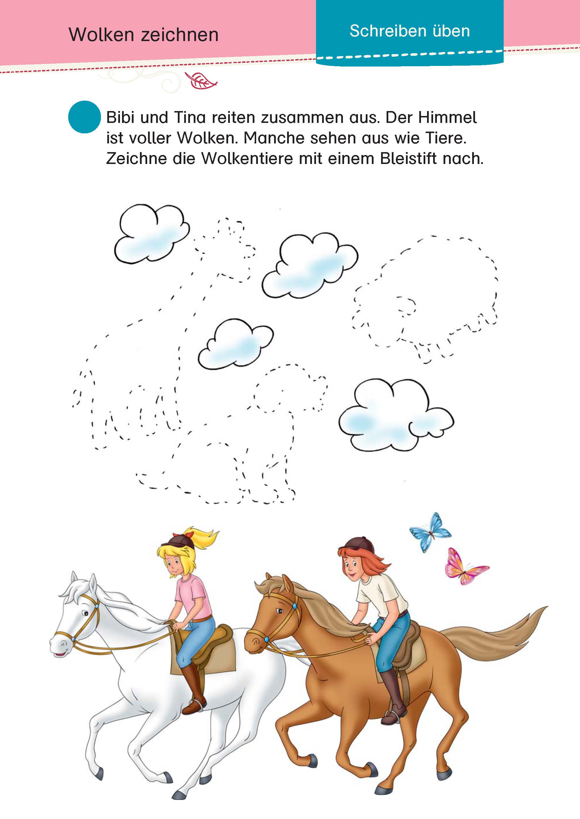 Bibi & Tina: Mein Schulstart-Block Erstes Lesen und Schreiben