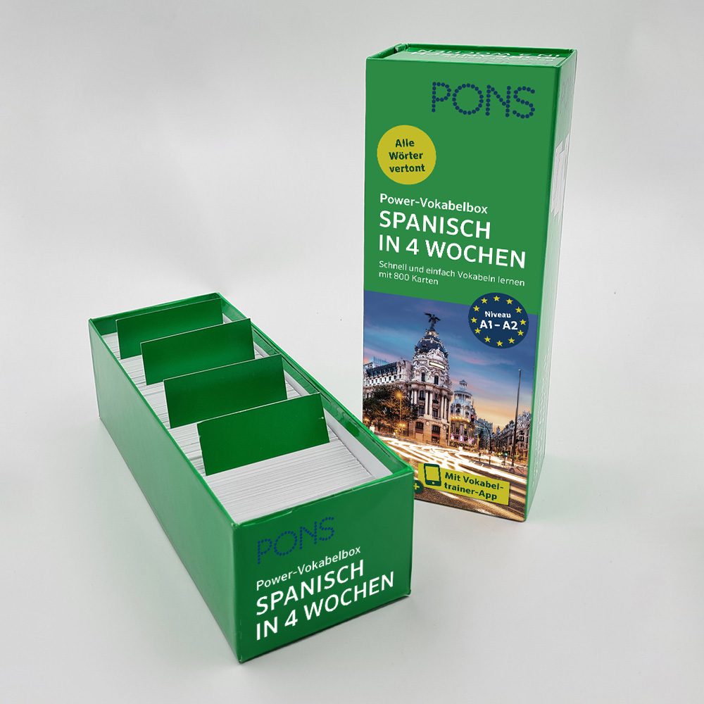 PONS Power-Vokabelbox Spanisch in 4 Wochen