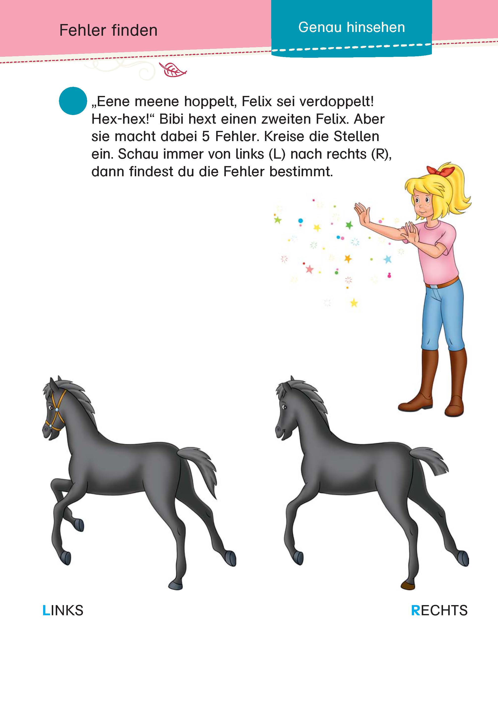 Bibi & Tina: Mein Schulstart-Block Erstes Rechnen und Konzentration Bibi & Tina: Mein Schulstart-Block Erstes Rechnen und Konzentration