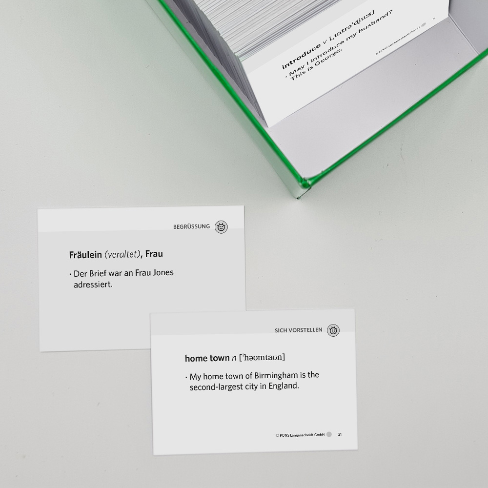 PONS Power-Vokabelbox Englisch in 4 Wochen