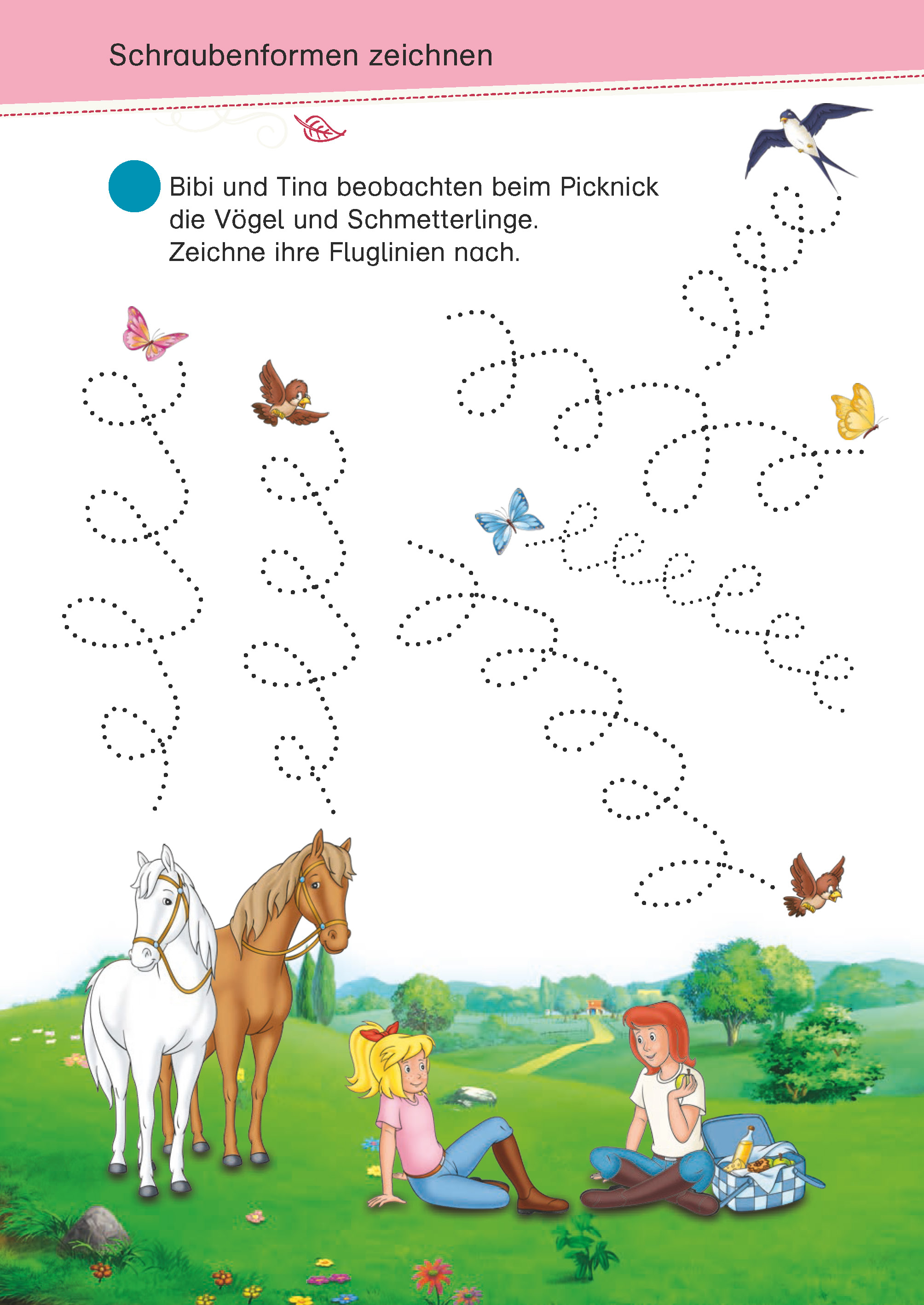 Bibi & Tina: Mein Schulstart-Block Schwungübungen