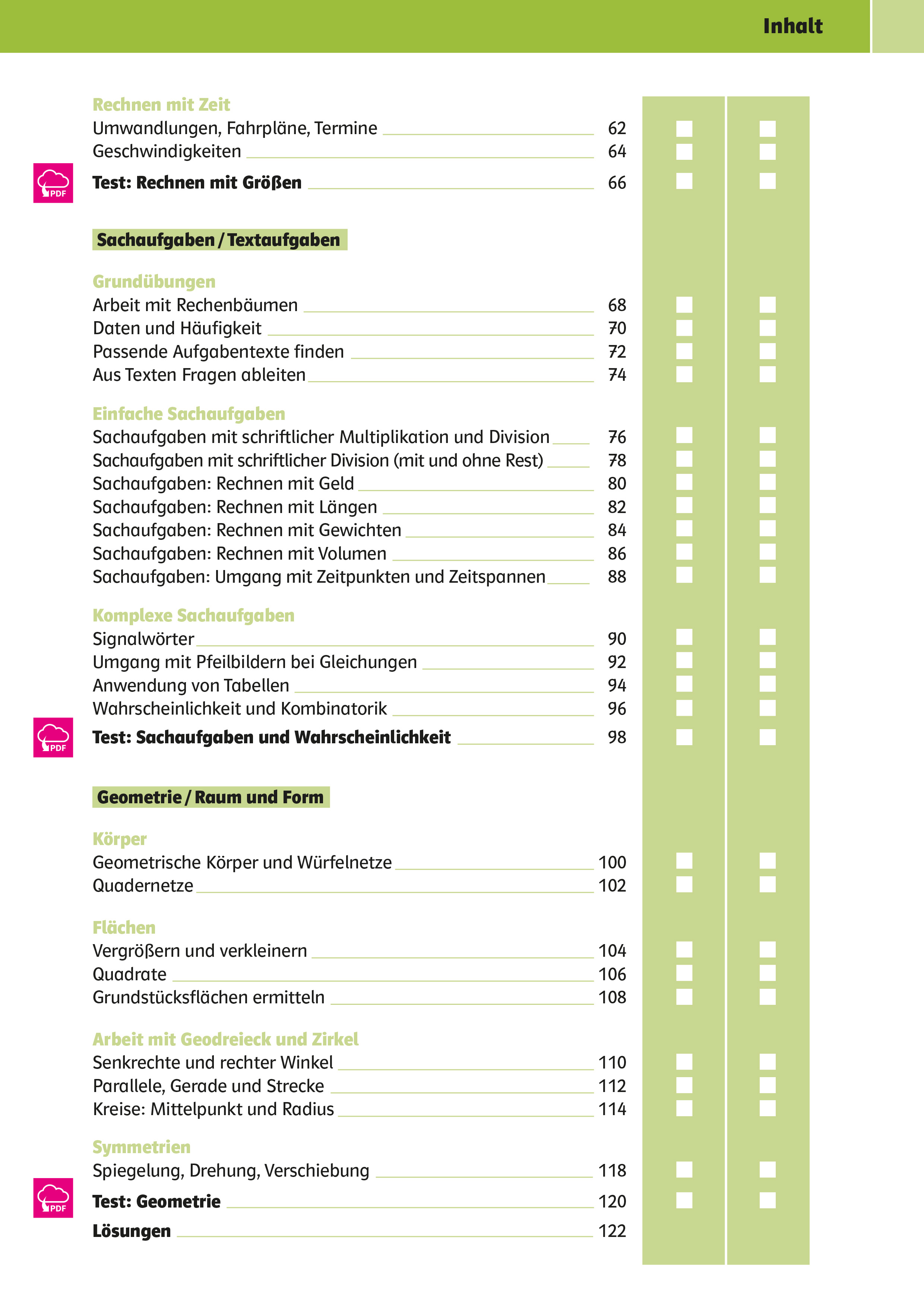Klett Sicher ins Gymnasium Mathematik  4. Klasse