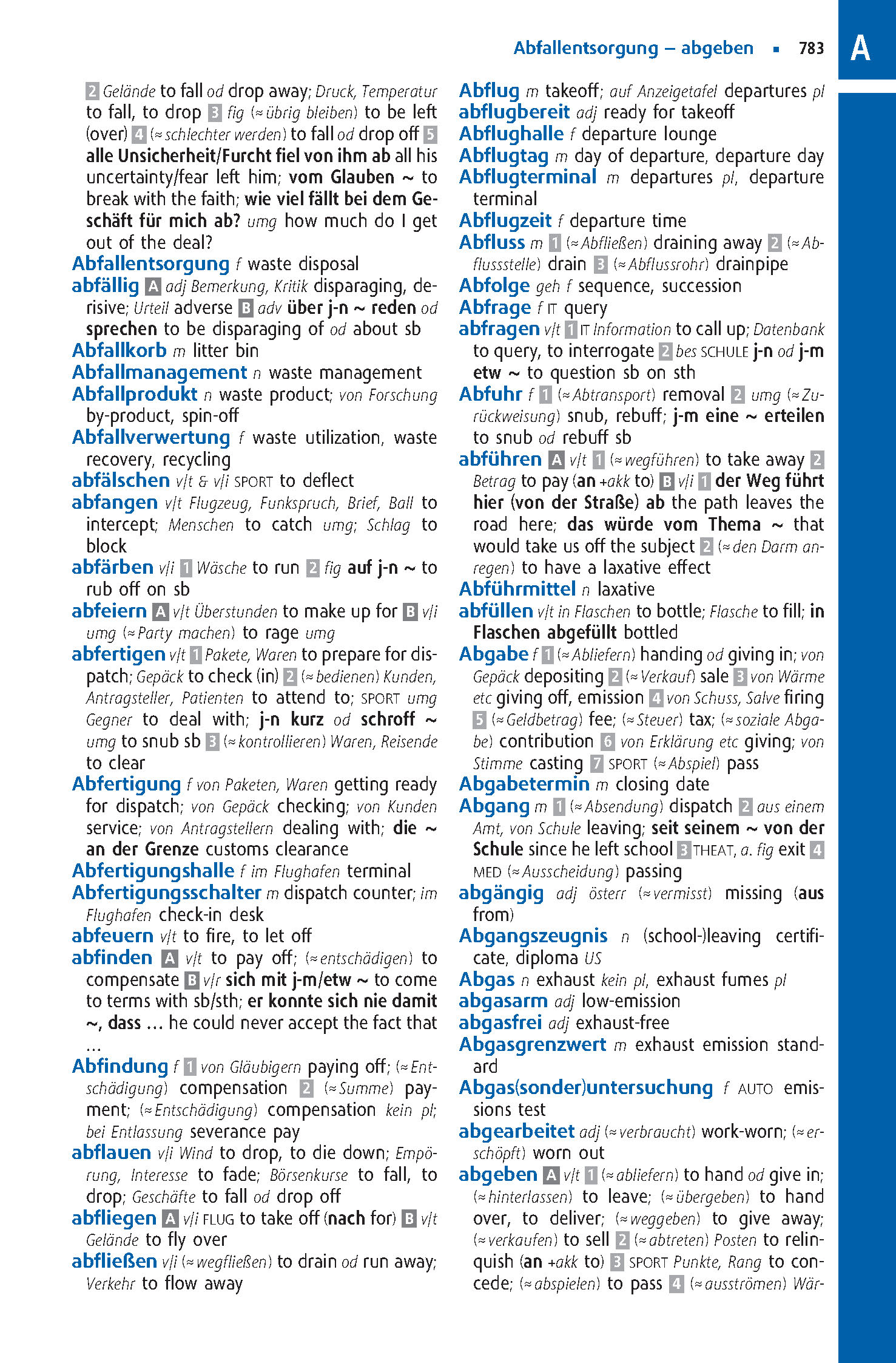 Langenscheidt Abitur-Wörterbuch Englisch Klausurausgabe