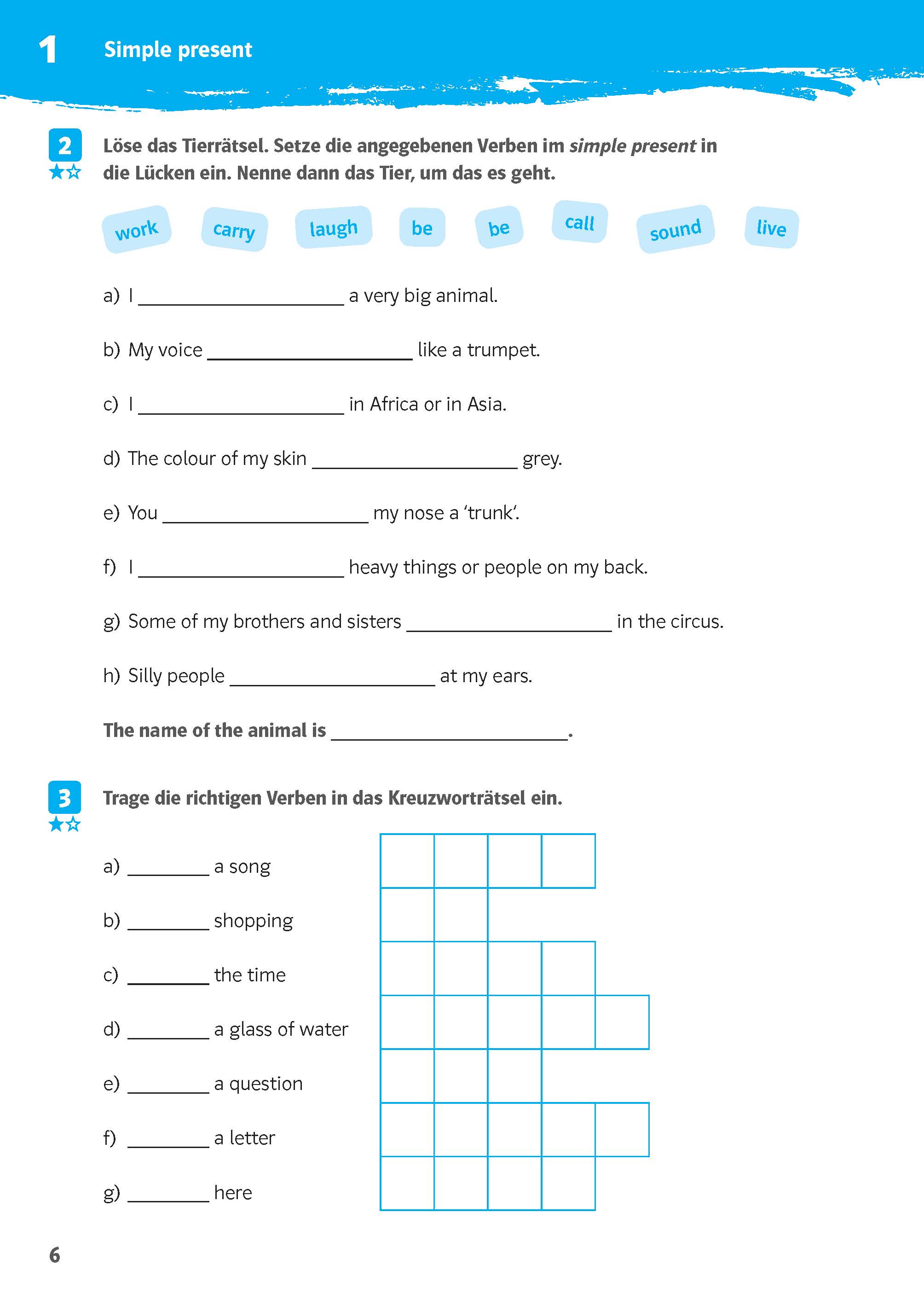 Klett 10-Minuten-Training Englisch Simple Present und Present Progressive 5. Klasse