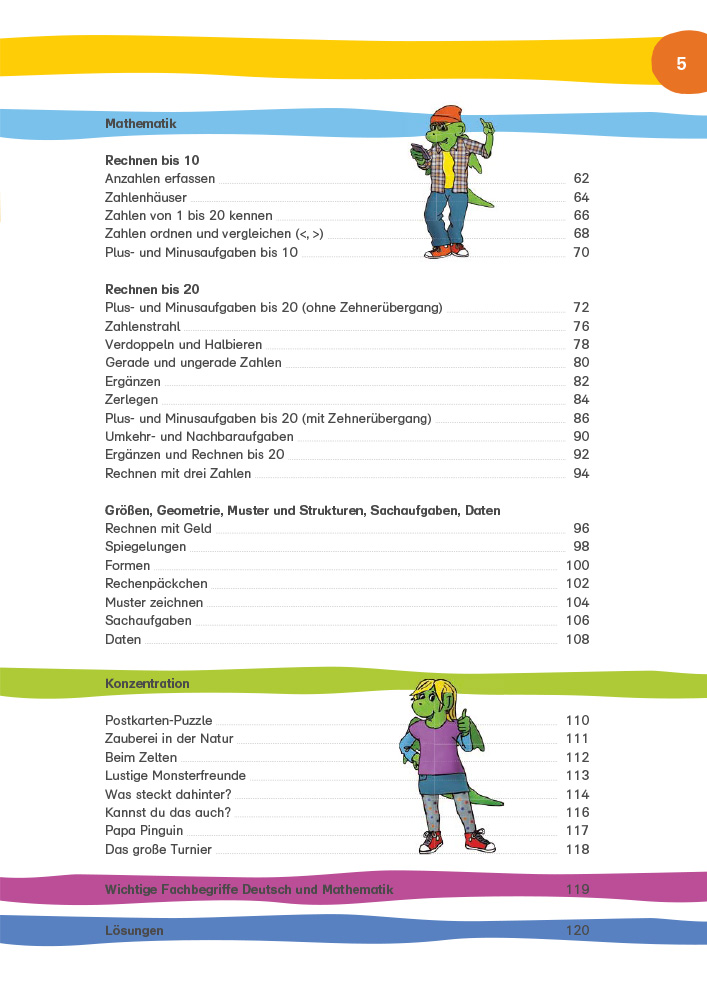 Klett Topfit in Klasse 1 - Deutsch, Mathematik und Konzentration