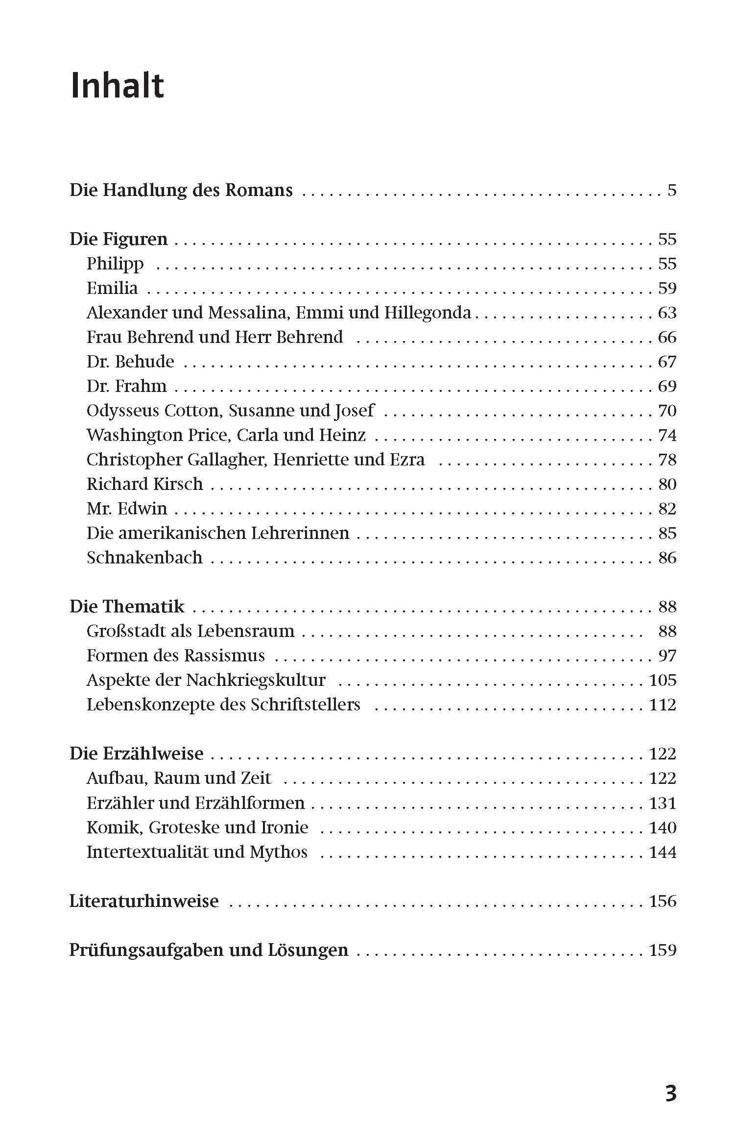 Klett Lektürehilfen Wolfgang Koeppen, Tauben im Gras