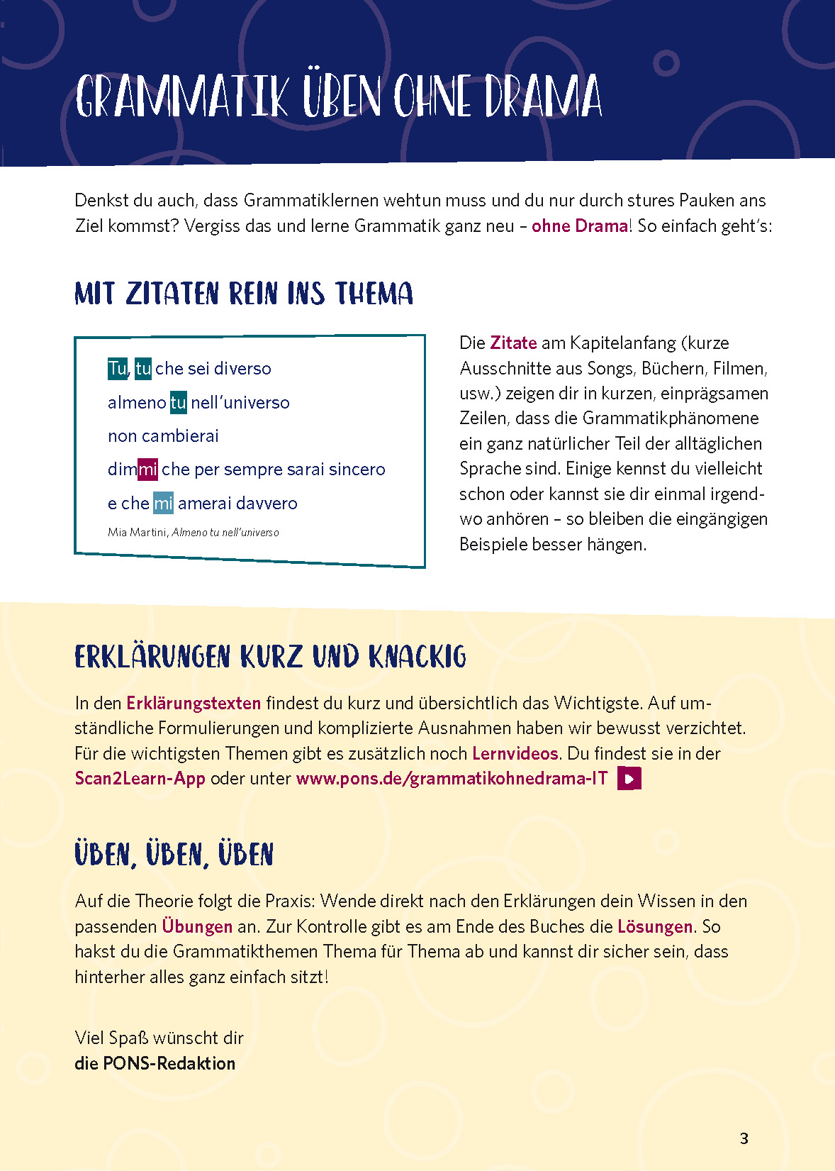 PONS Grammatik ohne Drama Italienisch