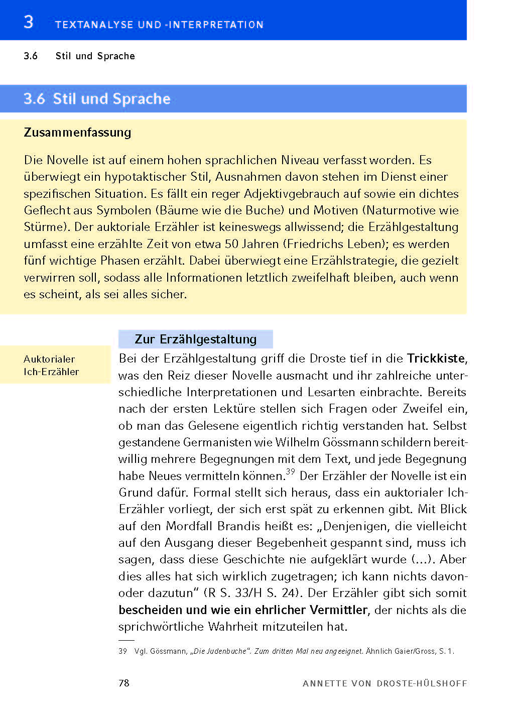 Die Judenbuche von Annette von Droste-Hülshoff