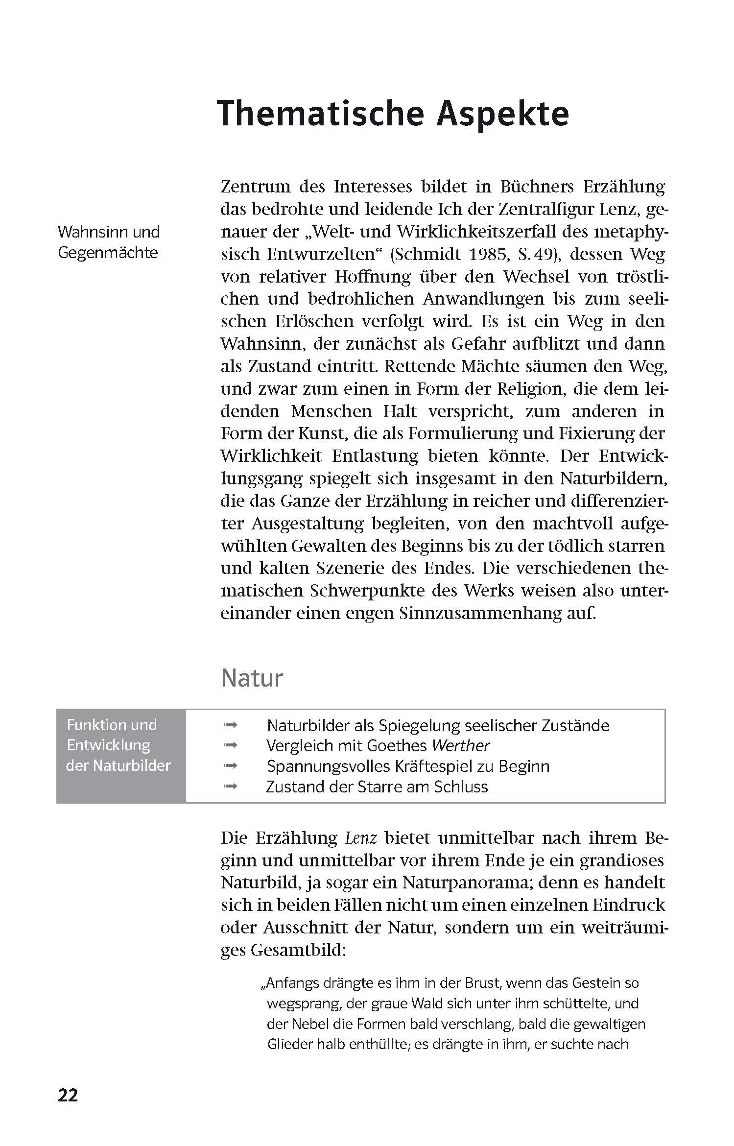 Klett Lektürehilfen Georg Büchner, Lenz