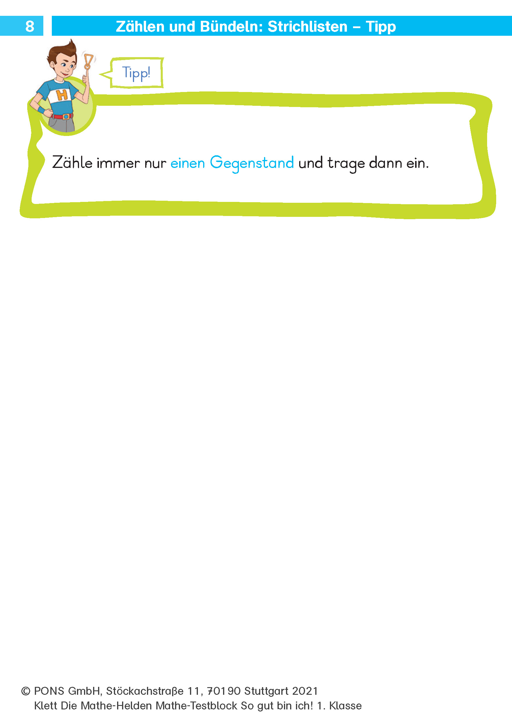 Klett Die Mathe-Helden: Mathe-Testblock So gut bin ich! 1. Klasse