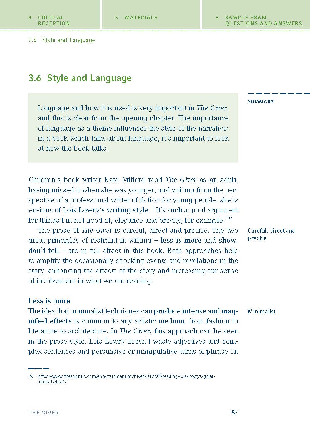 The Giver von Lois Lowry