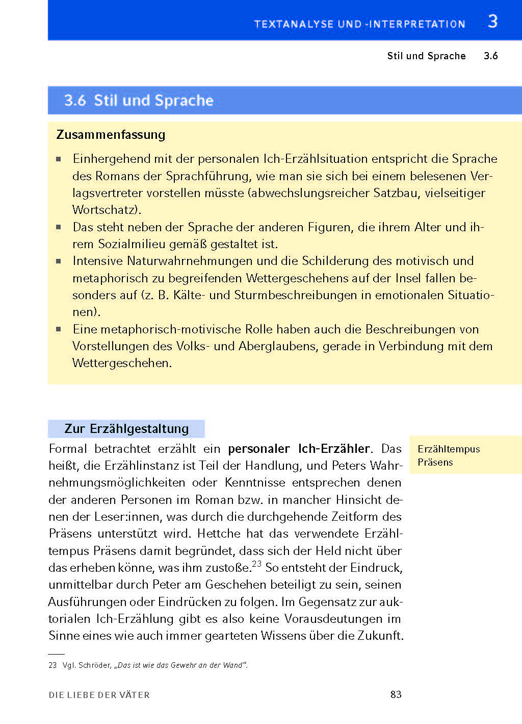 Die Liebe der Väter von Thomas Hettche - Textanalyse und Interpretation