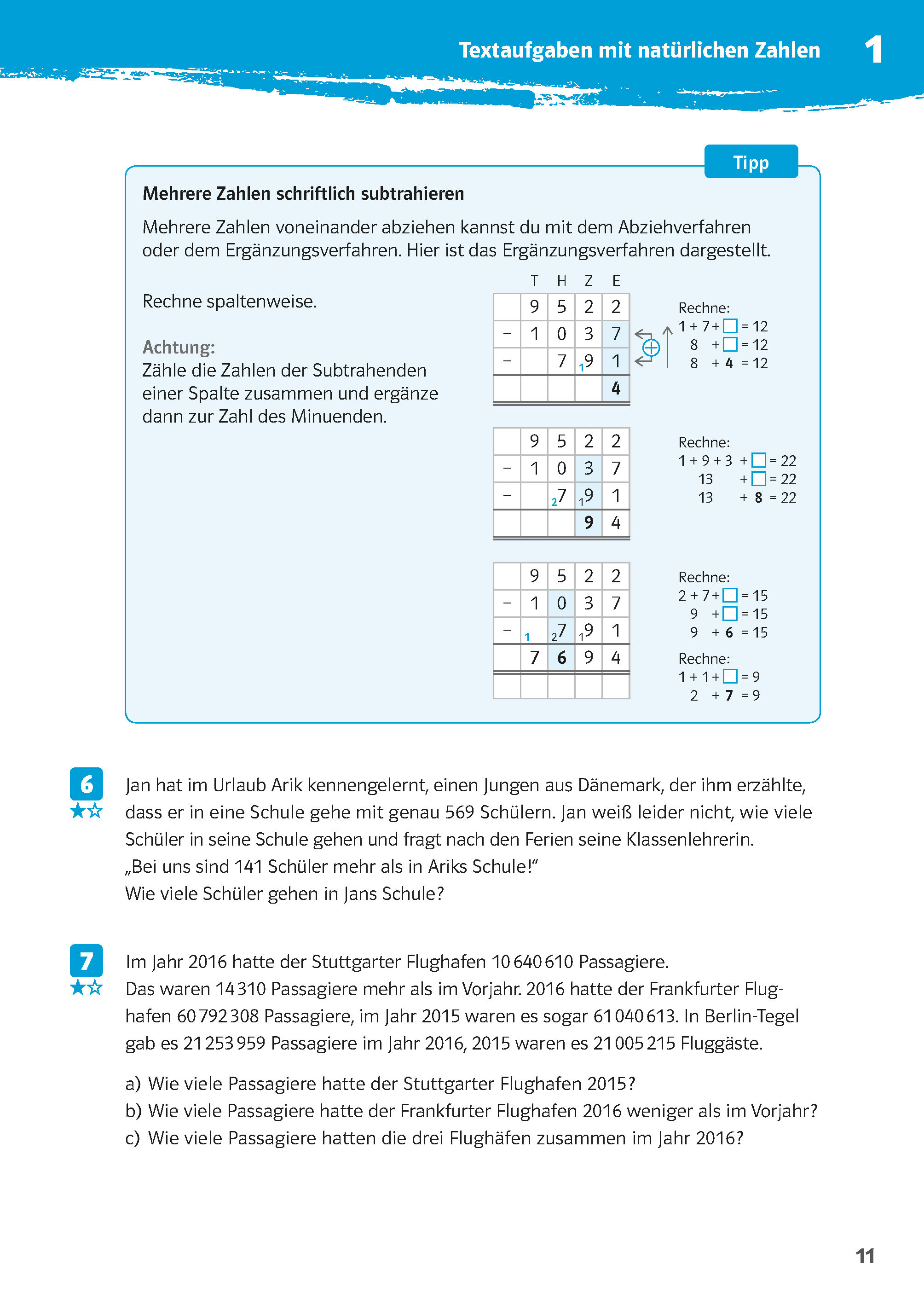 Klett 10-Minuten-Training Mathematik Textaufgaben 5. Klasse Klett 10-Minuten-Training Mathematik Textaufgaben 5. Klasse