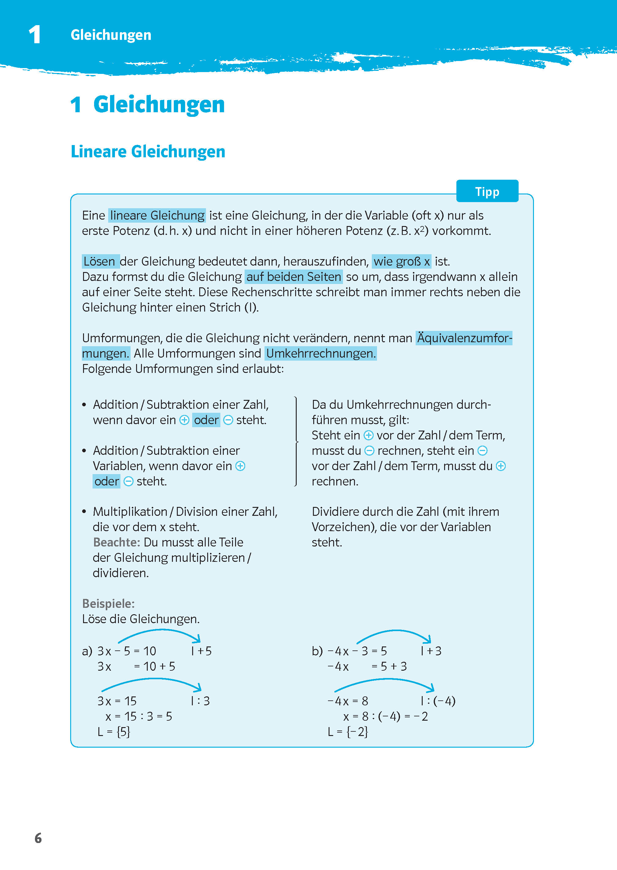 Klett 10-Minuten-Training Mathematik Lineare Gleichungssysteme  8.-10. Klasse Klett 10-Minuten-Training Mathematik Lineare Gleichungssysteme  8.-10. Klasse