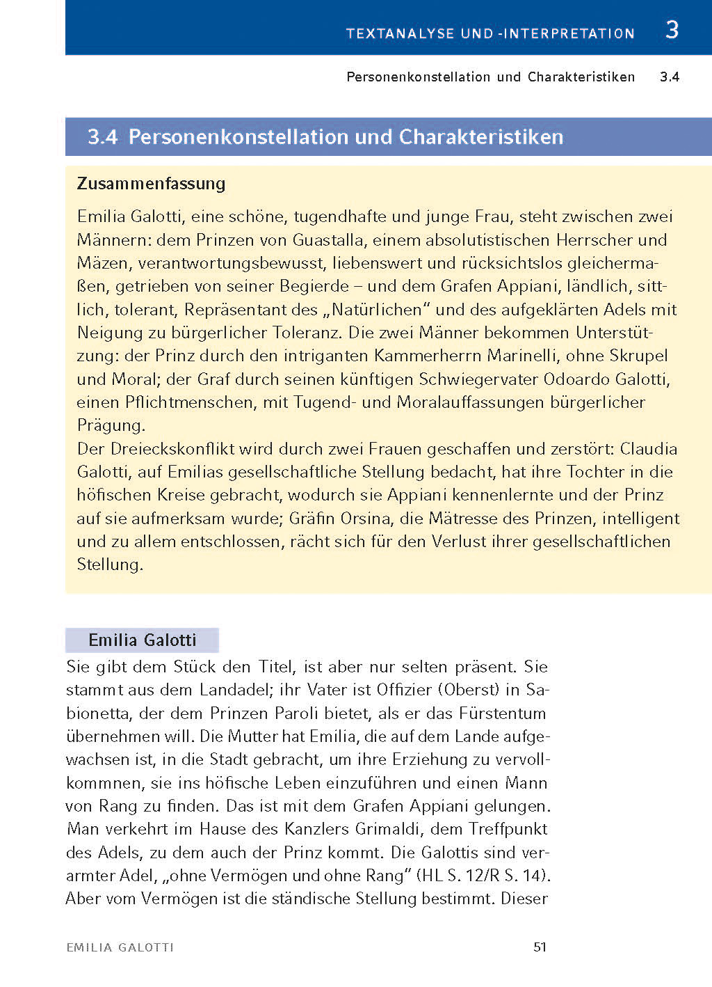Emilia Galotti von Gotthold Ephraim Lessing