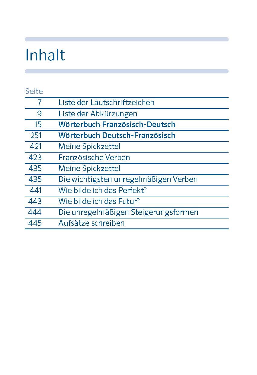 PONS Spick-Wörterbuch Französisch  für die Schule PONS Spick-Wörterbuch Französisch  für die Schule