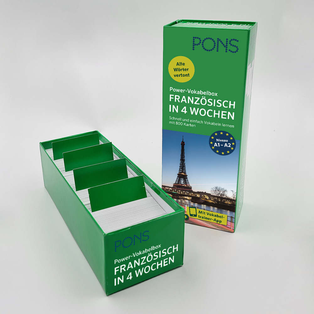 PONS Power-Vokabelbox Französisch in 4 Wochen
